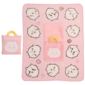 吉伊卡哇CHIIKAWA抱枕毯 - 吉伊卡哇款(粉)
