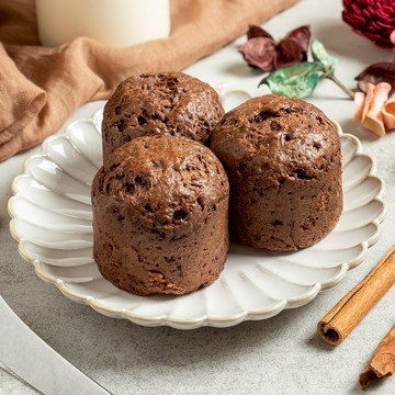 熔岩可可司康 苦甜巧克力 減糖風味 3入 點品手作