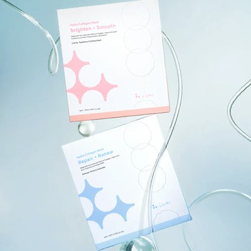 [快速出貨]再忙也要顧好面子【LUMI】膠原蛋白PDRN面膜 雙入超值組 (LUMI 水潤膠原蛋白面膜 - [修復+煥新(5片/盒)]+[亮白+柔滑](5片/盒)) 寵愛妳 水噹噹 閨蜜禮
