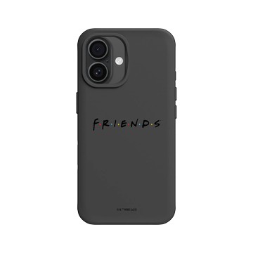 iPhone 16 SolidX 黑 - Friends - 六人行Logo(黑）
