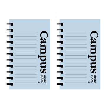 Ibis 厚款左翻線圈筆記本 Campus  藍色  2個