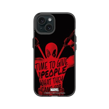 iPhone 15 Clear 酷墨灰 - 迪士尼-漫威 Marvel - 死侍-It's Deadpool's Time