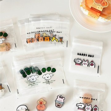 隔日到貨🔥夾鏈袋 飾品夾縫袋 自封袋 收納袋 飾品收納袋 耳飾夾鏈袋 卡通包裝袋 禮物袋 卡通夾鏈袋 自封袋 密封袋