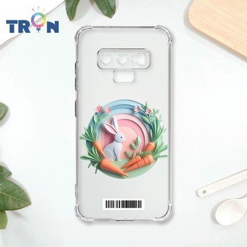 TRON 三星 NOTE 9 可愛紙雕兔子 四角防摔載具殼 軟殼 手機殼