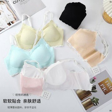 【免運！立減30元】 無鋼圈內衣 無痕內衣  運動內衣 一片式無痕 無鋼圈 聚攏 大碼蕾絲美背 收副乳 調整型運動文胸