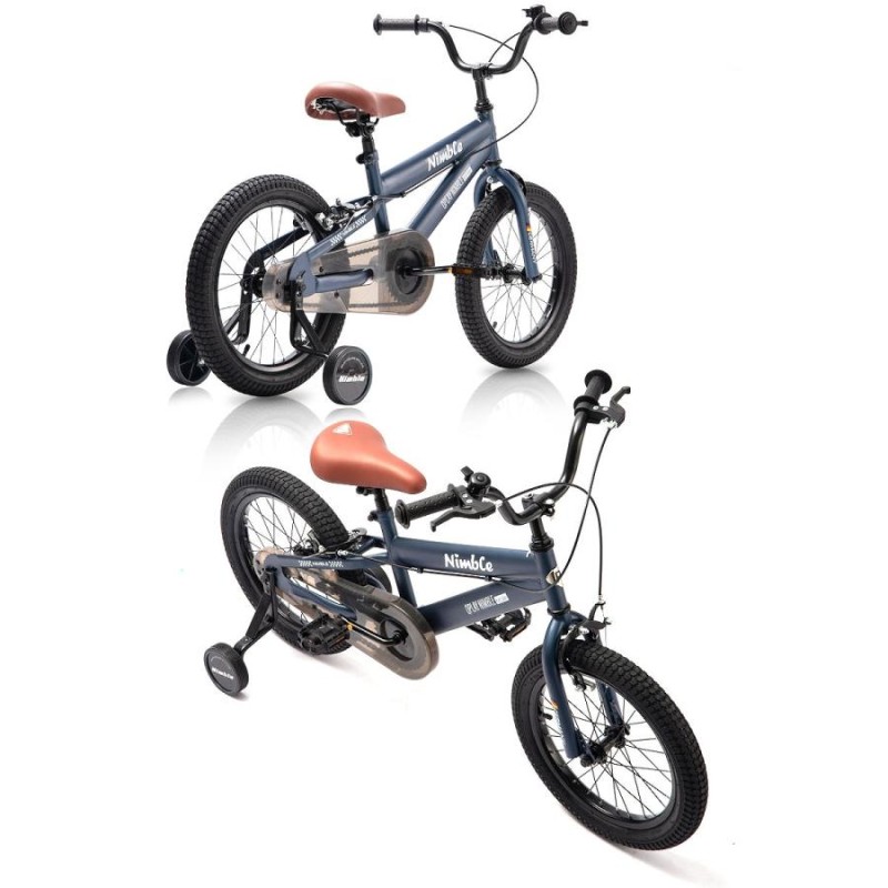 子供用自転車 16インチ Q play Nimble16 補助輪付き シンプルスタイル