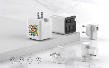 SHIBUDI尋寶獅 & Gsail GaN PD 65w 自帶線急速充電器