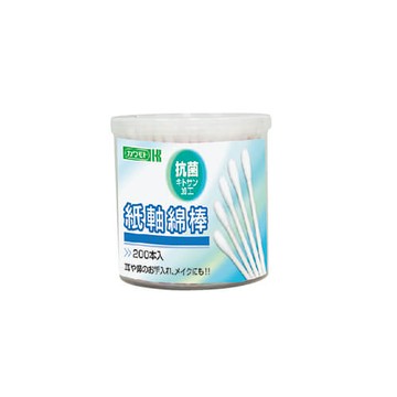200 The present antimicrobial paper shaft swab