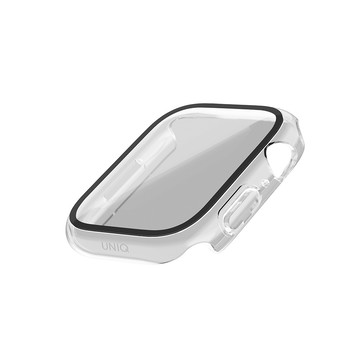 UNIQ Apple Watch Nautic IP68 防潑水防塵超輕量曲面玻璃錶殼 45 mm 透明