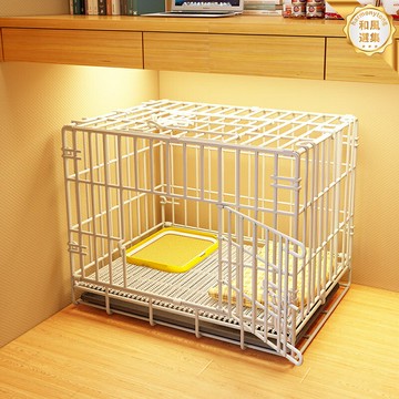 【加厚防咬】狗籠 寵物籠 貓籠 狗窩 貓窩 室內家用 雙層別墅 可摺疊 鐵藝圍欄 中小型犬貓通用