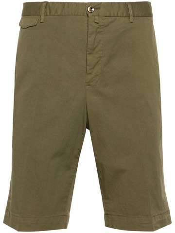 PT Torino - slim-leg cotton chino shorts - men - Spandex/Elastane/Cotton - 46 - Green