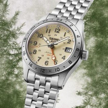 SEIKO 精工5 Sports 軍裝風格 GMT 機械錶 男錶 送禮 禮物 推薦 HDB002K1/4R34-00C0S
