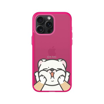iPhone 15 Pro Max Clear 粉漾桃 - 嗨小強 Hi John - 擠小強