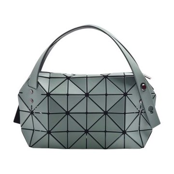 ISSEY MIYAKE 三宅一生BOSTON幾何方格手提/肩背包(迷你-卡其綠)