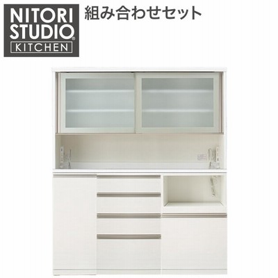 幅160 KBリガーレセットWH(GH-160KB/D50-160WT/H50-60J/H50-60C/H50-40TL) キッチンボード レンジボード ダイニングボード キッチン収納ニトリ