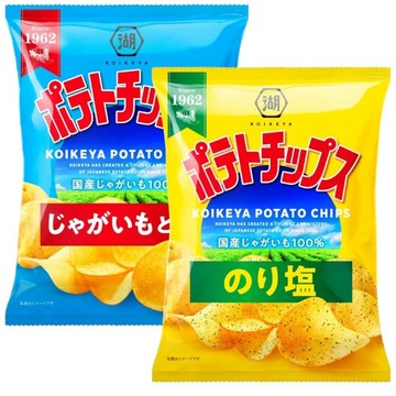 *貪吃熊* 日本 湖池屋 KOIKEYA 洋芋片 日本洋芋片 海苔鹽味 鹽味 湖池屋洋芋片
