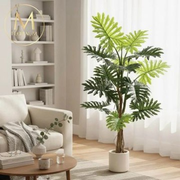 【Floral M】南洋峇厘島蔓綠絨160cm仿真植栽（贈花盆）(仿真樹/免澆水/室內佈置/居家裝飾/店面擺設)