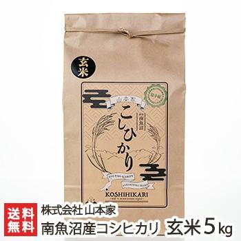 南魚沼産 コシヒカリ（従来品種）玄米5kg 株式会社山本家 ギフトにも！ のし無料 送料無料