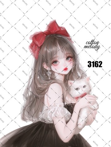 original sticker no.3162 人物貼紙 原創貼紙 原創人物貼紙 裝飾貼紙 cotton melody