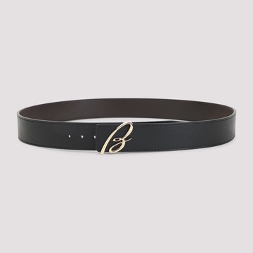 Brioni B Logo Reversible Leather Belt