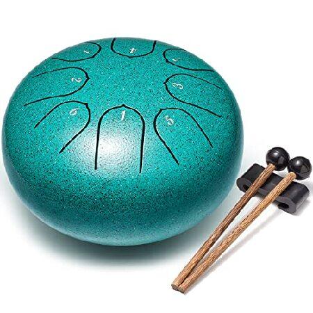 Lronbird Alloy Steel Tongue Drum Notes Inches Steel Drums Concert Percussion Instruments with Bag Mallets Music Book for Meditation Entertainment