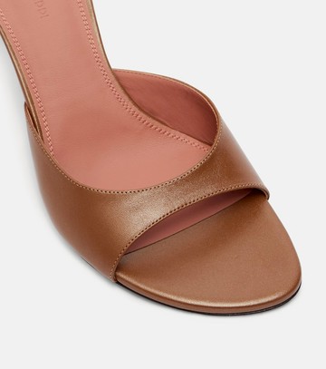 Amina Muaddi Jeanne 60 leather mules