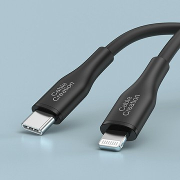 CableCreation Type-C to Lightning iPhone矽膠線 MFi認證 (CC1120-G)