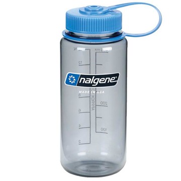 Nalgene 寬嘴水壺/運動水瓶 Tritan 500cc 美國製 原色 2178-9016 煙霧灰