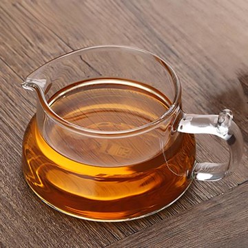 公道杯分茶器玻璃耐熱杯子復古風茶臺主人杯泡茶小清新普洱茶海