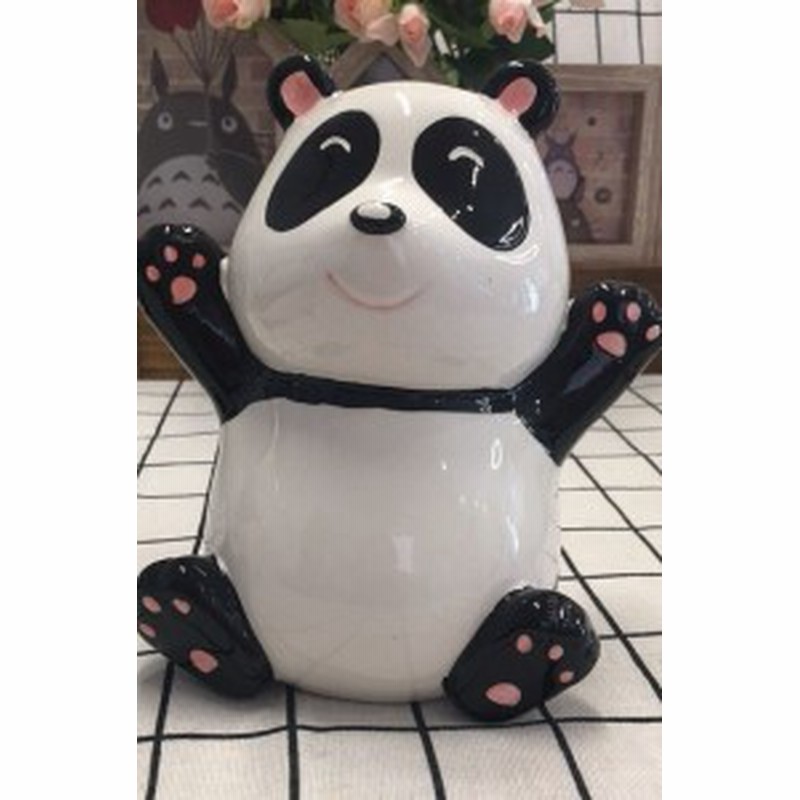 貯金箱 置物 かわいい動物さん 陶磁器製 パンダ Bタイプ 通販 Lineポイント最大1 0 Get Lineショッピング