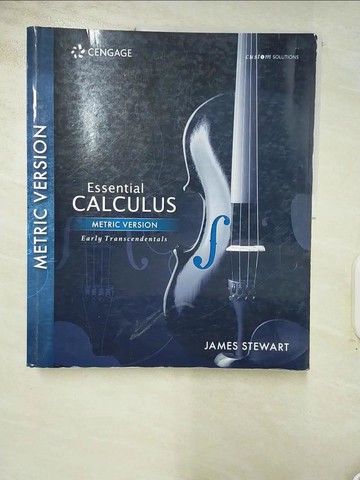 【書寶二手書T9／大學理工醫_I1C】Essential calculus: early transcendental functions(metric version)_author James Stewart