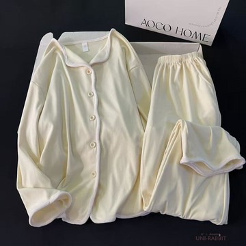 睡衣女秋冬季長袖大碼德絨新款加厚保暖套裝可外穿家居服春秋睡衣女套裝睡衣套裝女長袖睡衣休閒睡衣韓版睡衣