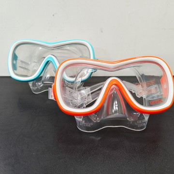全新無彩盒出清商品【INTEX】成人可用蛙鏡-適用8歲以上-橘色/藍色 15900064(55978)