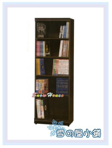 雪之屋居家生活館 C-07 2x6胡桃開放書櫃/展示櫃/收納櫃/置物櫃 X450-06