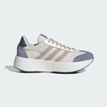 Adidas City Rnr W JR8026 女 運動休閒鞋 麂皮 復古 舒適 米 紫 粉紅