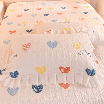 網紅款ins風夾棉枕套一對裝枕頭套48cmx74cm單人整頭皮罩內膽套女