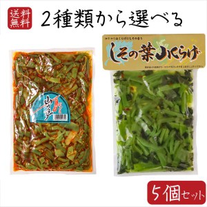 山くらげ2種類から選べる5個セット しその葉山くらげ220g 山クラゲラー油 220g 献上菜 食べるラー油 惣菜 ご飯のお供 漬物