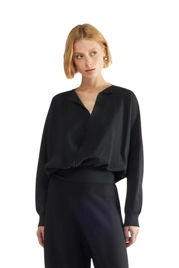 Liviana Conti Crossed Front Sweater