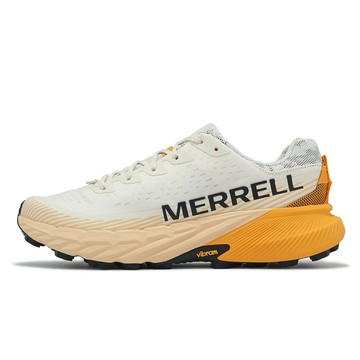Merrell 越野跑鞋 Agility Peak 5 男鞋 白 橘黃 緩衝 抓地 戶外 運動鞋 ML068331