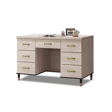 ASSARI-鋼刷白4尺書桌(寬121x深58x高82cm)