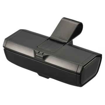 CARMATE 眼鏡收納盒 遮陽板夾式 DZ574  黑色  1個