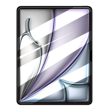 清透抗刮Pro+版 平板疏水疏油9H鋼化玻璃膜  2024 iPad Air6 11吋  透明色  1個