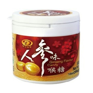 綠得製菓 人參味喉糖 200g【康鄰超市】