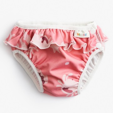瑞典 ImseVimse超彈性防漏游泳尿褲(粉紅鯨魚)
