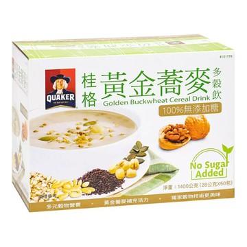 桂格 無糖黃金蕎麥多穀飲 28公克 X 50入
