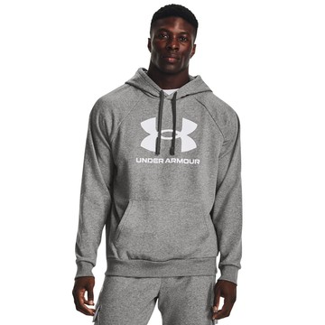 【UNDER ARMOUR】UA 男 Rival Fleece Logo 長袖帽T_1379758-025