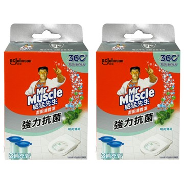 Mr Muscle 威猛先生 潔廁清香凍補充管 強力抗菌 明亮薄荷 2個  76g  2盒