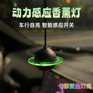 🔥限時優惠🔥星球車載香薰  掛件  汽車  掛件  七彩變色自動開關  燈  裝飾香氛  擺件  氛圍  燈
