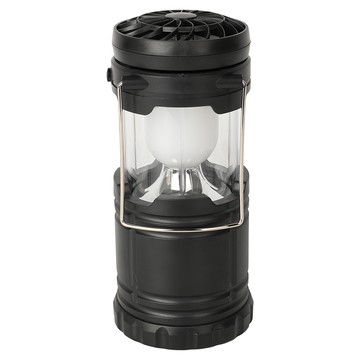 ARKY 手提風扇LED露營燈 IPX3等級防水設計 伸縮式開關 360度照明  1個  黑色