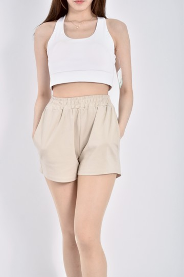 加購優惠(S) brisas修身短版 bra top無袖白色上衣